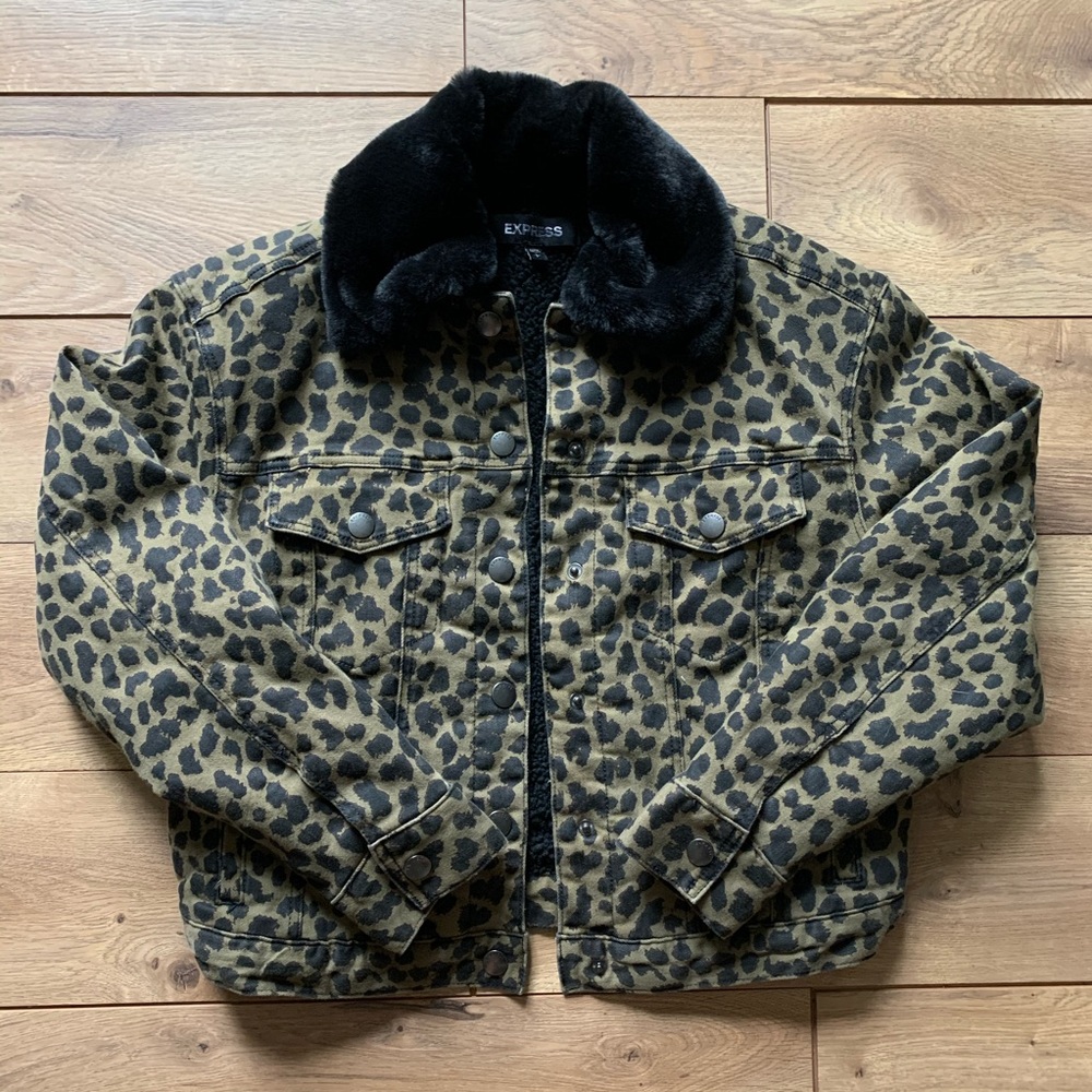 NWOT Express Cheetah Print Jacket